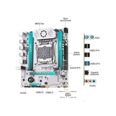 Ayylltx X99 Motherboard Combo with Xeon E5-2680 V4 and 32GB ECC RAM