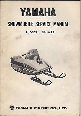 Yamaha 1971 GP-396 & SS-433 Snowmobile Service Manual — main product image