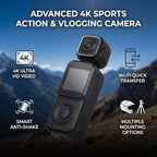 Dpofirs 4K Handheld Vlogging Camera with Anti-Shake