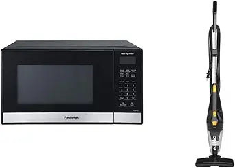 Panasonic NN-SB458S Compact Microwave with Eureka Stick Vacuum