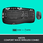 Logitech 920-008001 MK570 Wireless Wave Keyboard and Mouse Combo
