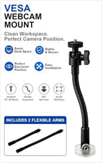 VUESTAND V1 VESA-Mounted Gooseneck Webcam Mount