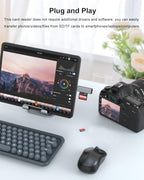 AreMe Lightning & USB-C Dual-Slot SD and MicroSD Card Reader