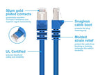 Monoprice 108601 Cat6A STP Ethernet Cable - 2ft