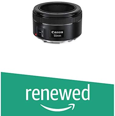 Canon 0570C002 EF 50mm f/1.8 STM Lens - Fast Prime (Renewed)