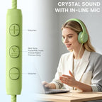 Wuopzf USB-C Wired Over-Ear Headphones with Microphone