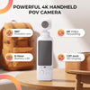 Wisoqu Handheld 4K POV Camera with Rotatable Lens