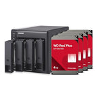QNAP TR-004-44W-US 4-Bay DAS 12TB WD Red Plus HDD Bundle