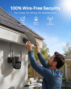 ANNKE 4MP Solar Wireless Outdoor PTZ Security Camera