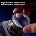 MHXX Insta360 X6 Screw-Lock PC Hard Lens Cover, Clear