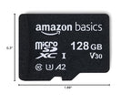 Amazon Basics 128GB microSDXC U3 A2 Memory Card