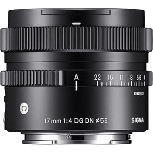 Sigma 17mm f/4 DG DN Contemporary Sony E Wide-Angle Lens Bundle