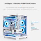 HDYDSSD Mid-Tower ATX Case with Tempered Glass Panels