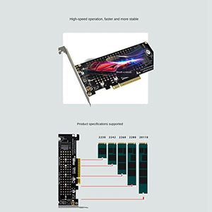 Bloepum Dual NVMe PCIe X8 Bifurcation Adapter Card