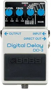 Boss DD-3 Digital Delay Pedal Compact Sound Quality