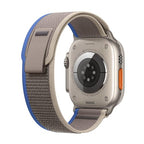 Apple Apple Watch Ultra Titanium Case Blue/Gray Trail Loop Renewed