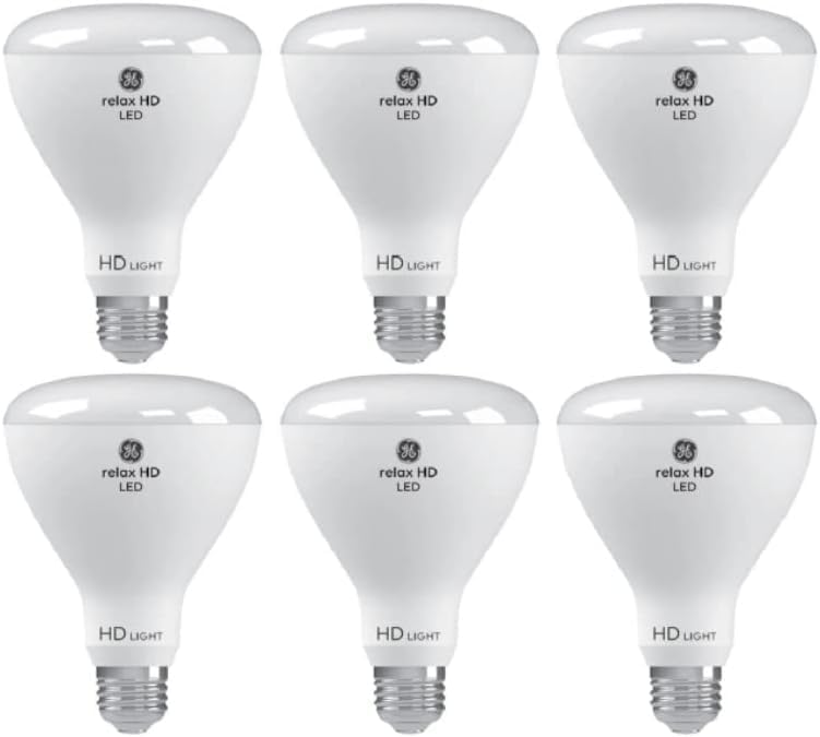 GE 41425 Relax 6-Pack BR30 LED Bulb - 65W Equivalent
