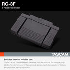 Tascam RC3F 3-Way Footswitch - Portastudio Recorder Control