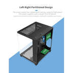 HDYDSSD Mid-Tower ATX Case with Tempered Glass Panels