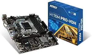 MSI H170M PRO-VDH MATX LGA1151 Motherboard — main product image