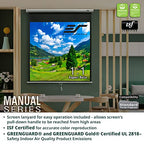 Elite Screens M106UWH-E24 106-inch Manual Projector Screen