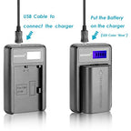 Neewer Micro USB Charger LP-E6 Battery Canon EOS