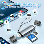 Vrllinking Dual-Slot USB-C and USB-A Memory Card Reader