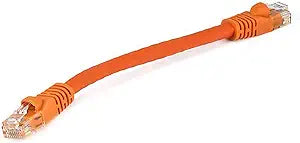 Monoprice 104978 Cat5e Ethernet Patch Cable 0.5ft Orange