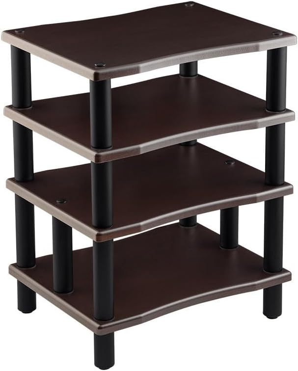 Monoprice 139167 Monolith 4 Tier Audio Stand XL Espresso