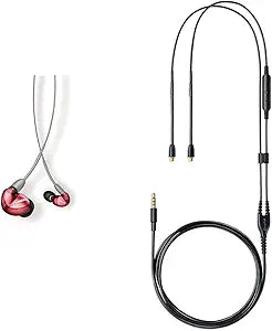 Shure SE535LTD Red In-Ear Wireless Headphones + Cable