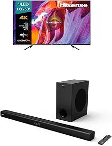 Hisense HS218 50-Inch 4K ULED Smart TV & Sound Bar