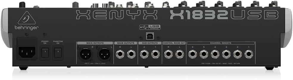Behringer X1832USB 14-Channel USB Mixer with Effects
