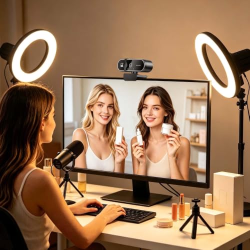 Generic 2K Auto Focus USB Webcam with Privacy Shutter — main product image