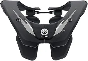 Atlas AA4-01-000 Air Neck Brace - Small, Black/Chrome