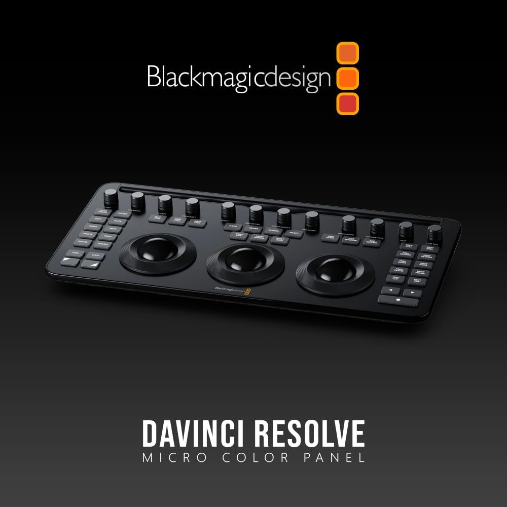 Blackmagic Design Davinci Resolve Micro Color Panel Bundle