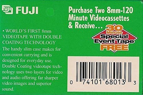 Fujifilm P6-120 DS N 8mm Videocassette Tapes 2-Pack