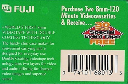Fujifilm P6-120 DS N 8mm Videocassette Tapes 2-Pack