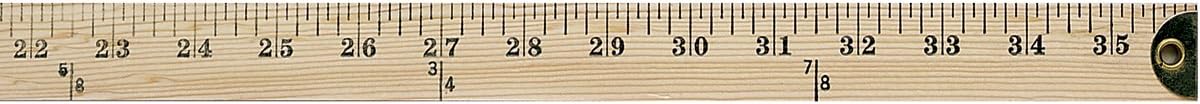 Westcott 636921-001 Wooden Yardstick with Brass Ends