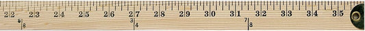 Westcott 636921-001 Wooden Yardstick with Brass Ends