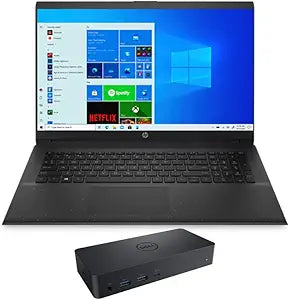 HP 2V2H8AV Laptop: Athlon Gold, 16GB RAM, SSD+HDD, Win10 + Dock