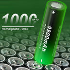 BENKIA 9900mAh Rechargeable Flat Top Batteries 6-Pack