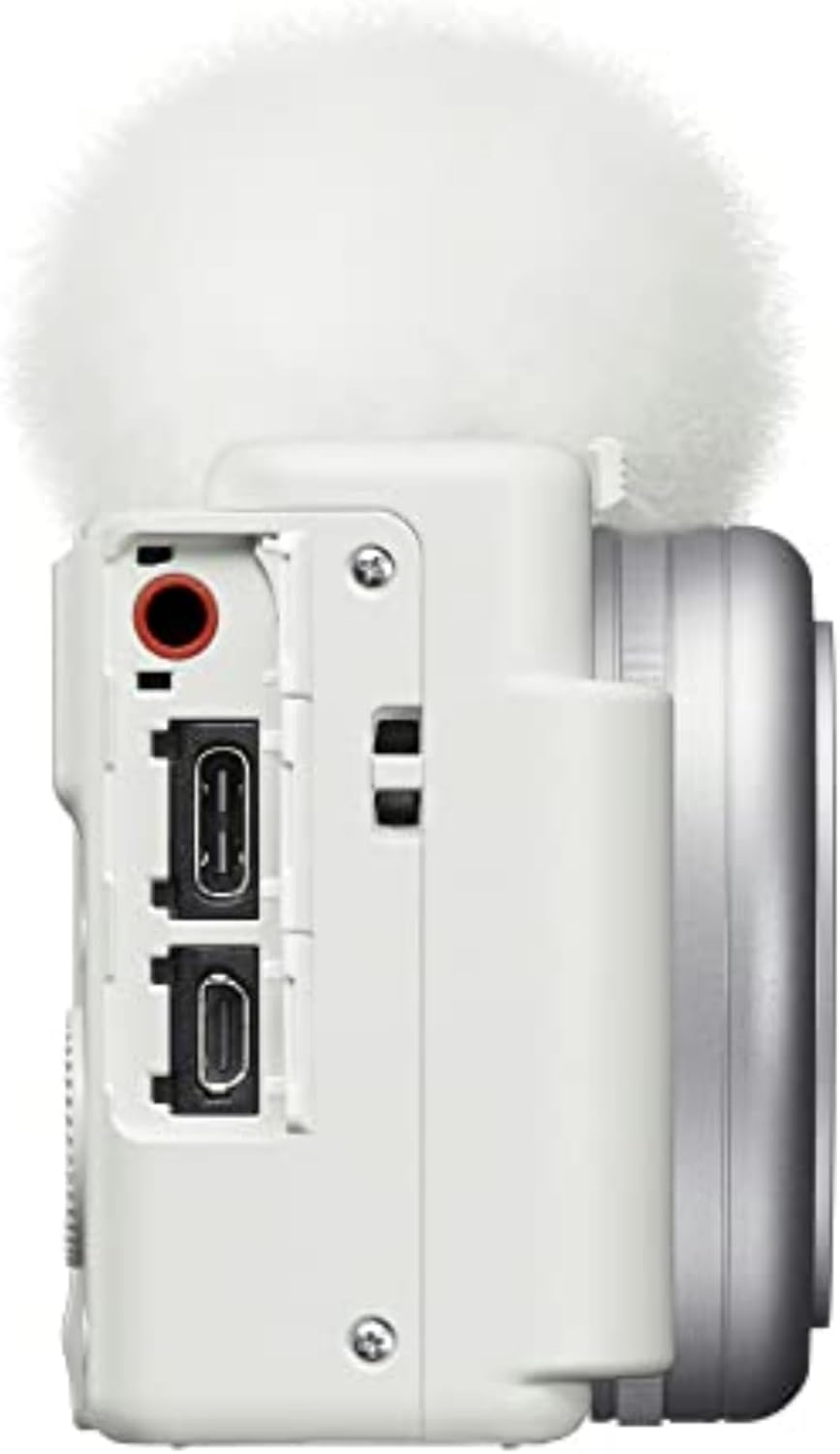 Sony ZV1F/W Vlog Camera White Content Creator Bundle