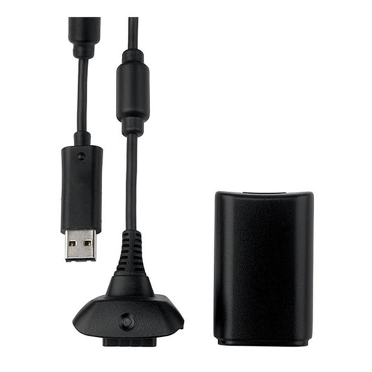 Microsoft NUF-00001 Xbox 360 Play and Charge Kit Black