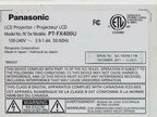Panasonic PTFX400U 4000 Lumens XGA Projector