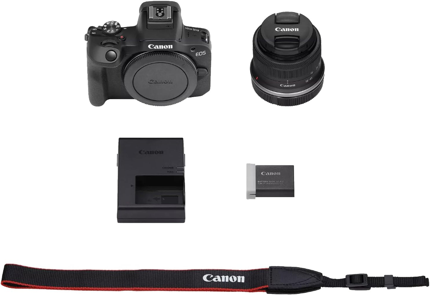 Canon EOS R100 Mirrorless Camera Kit with 18-45mm Lens