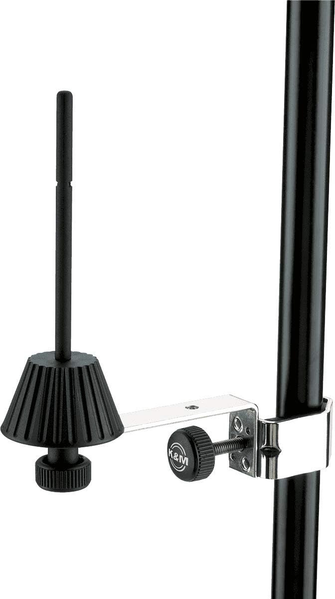 K&M 15265 Black Recorder Holder for Music Stands — main product image