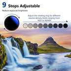 Neewer 10101081 43mm Variable ND Filter: MRC, ND2-ND400