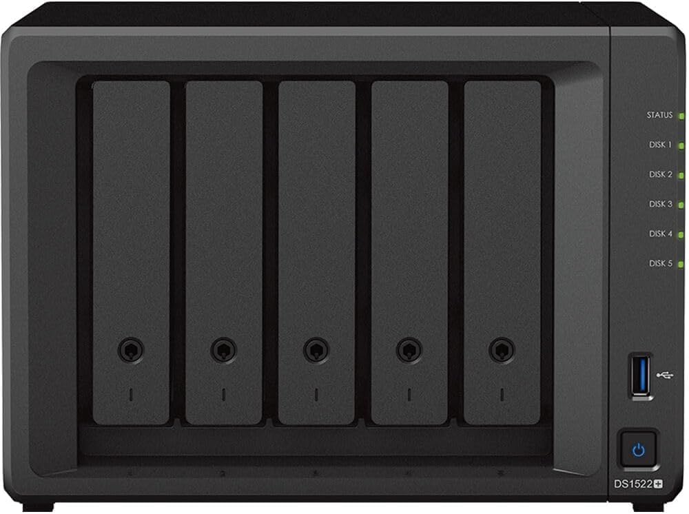 Synology DS1522+ DiskStation NAS 32GB + 20TB SSD