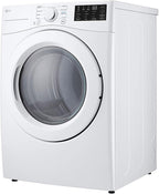 LG DLE3470W 7.4 Cu. Ft. White Front Load Dryer