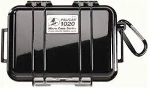 Pelican 1020 Case: Clear Micro Case w/ Black Liner, Waterproof